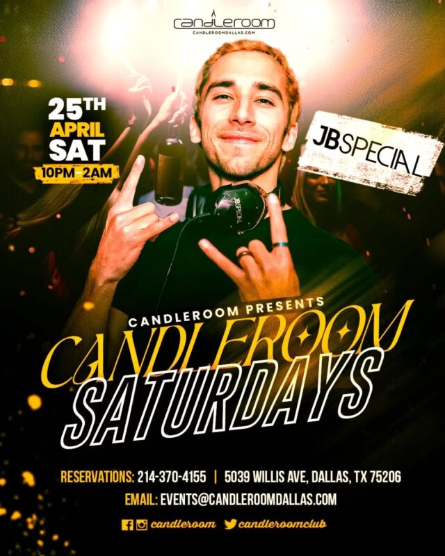 SATUDAY NIGHTS AT CANDLEROOM IS WHERE THE PARTY STARTS - DRINK SPECIALS 
5039 Willis Ave, Dallas, TX
VIP & Table Reservations: 214-370-4155 /
Events@CandleroomDallas.com
.
.
.
#candleroom #dfwnightlife #dallasnightlife #barsindallas #thingstodoindallas #dance #girlsnightout
